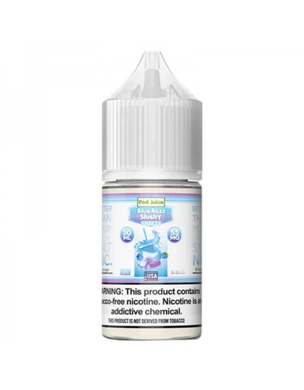 Pod Juice Tobacco-Free Salts - Blue Razz Slushy Fr...