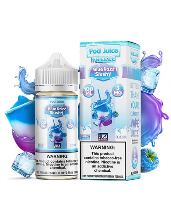 Pod Juice Synthetic - Blue Razz Slushy Freeze