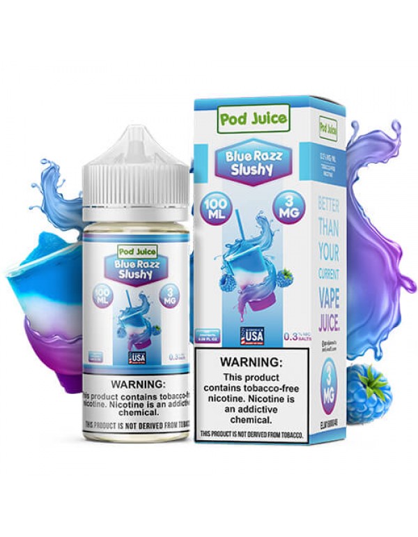 Pod Juice Synthetic - Blue Razz Slushy