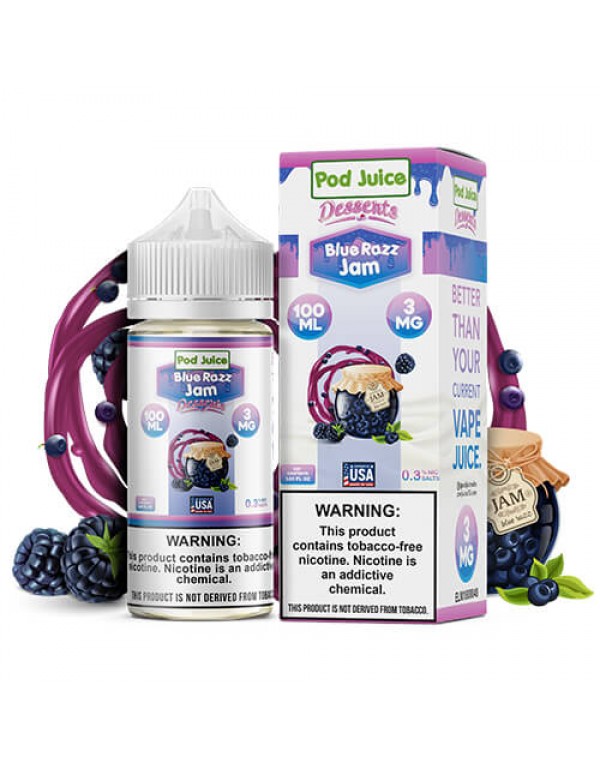 Pod Juice Synthetic - Blue Razz Jam
