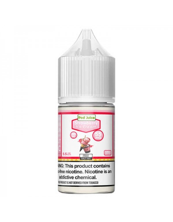 Pod Juice Tobacco-Free Salts - Strawberry Ice Crea...